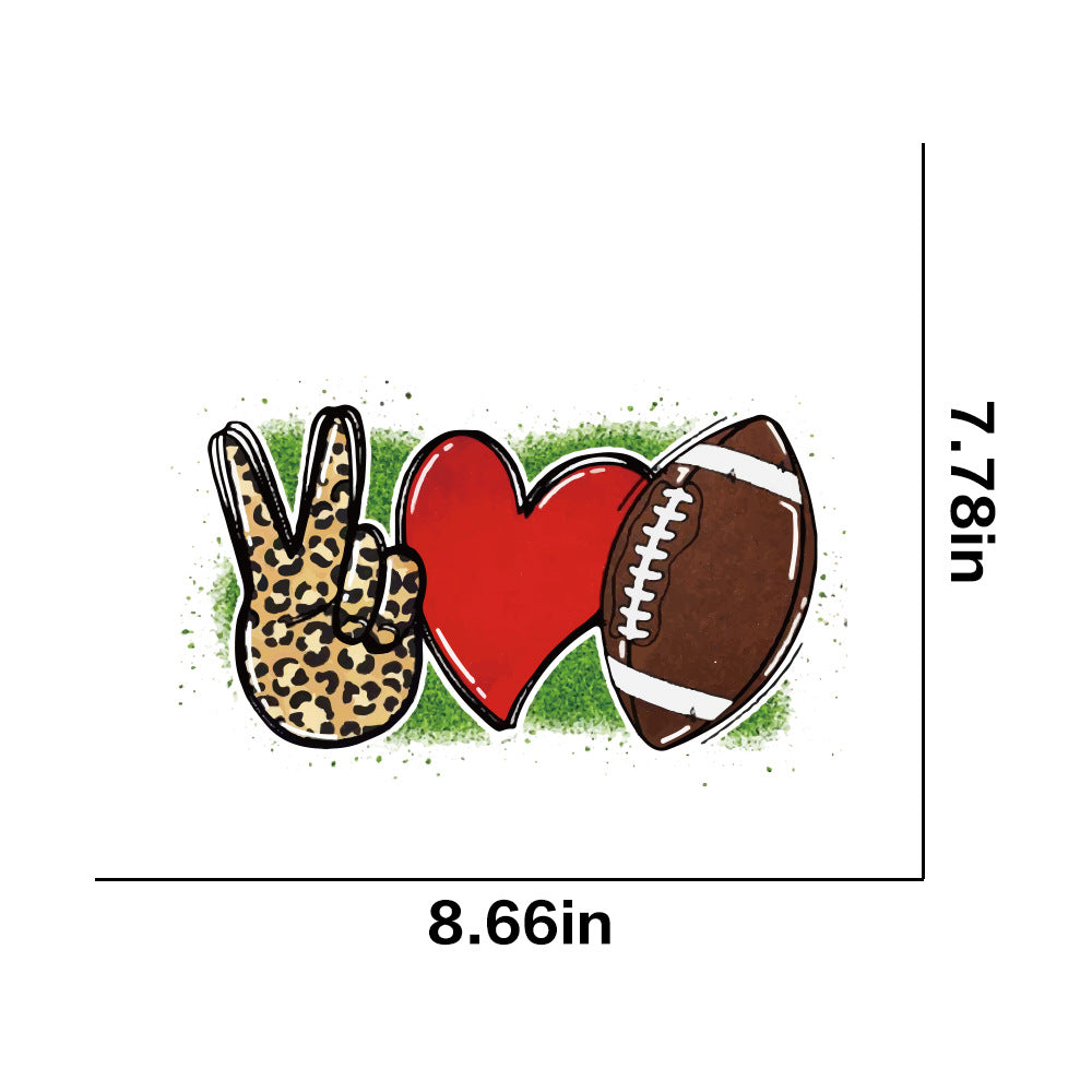 Wholesale 10pcs/pack DIY Printing Pattern Thermal Transfer White Ink Stamping Stickers in stock